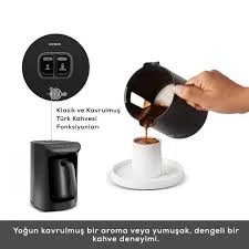 Karaca Hatır Köz Türk Kahve Makinesi Shiny Black - Resim 4