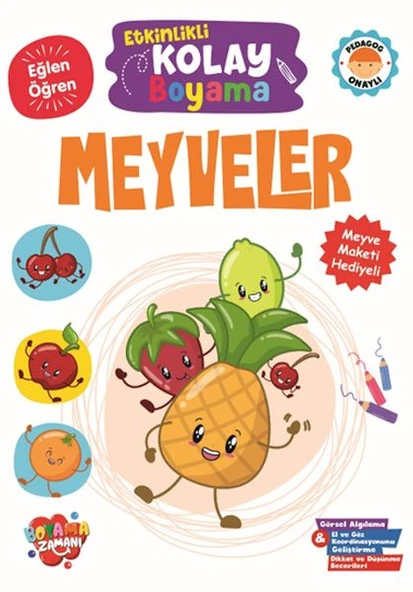 Etkinlikli Kolay Boyama -Meyveler ürün görseli
