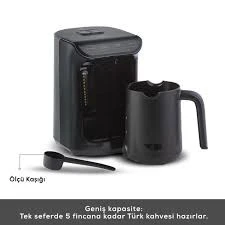 Karaca Hatır Köz Türk Kahve Makinesi Shiny Black - Resim 2