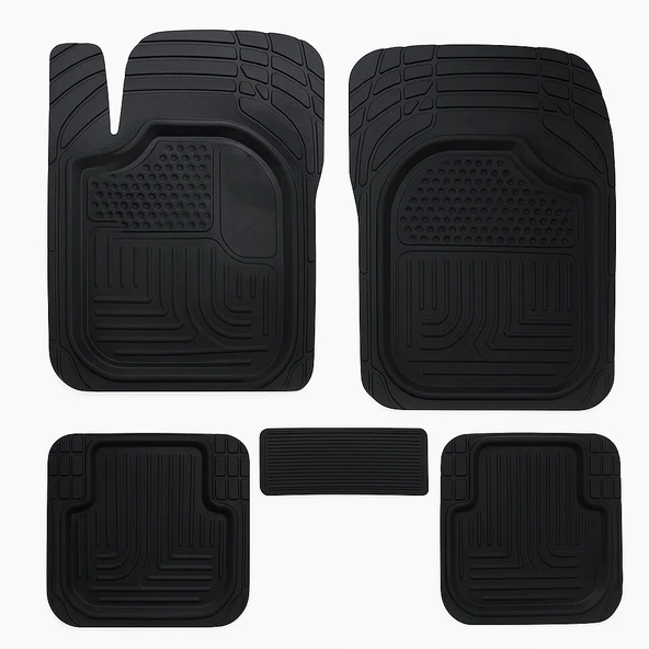 Universal Havuzlu Oto Paspas Takımı Kesilebilir ve Kolay Temizlenir 5 Parça Set - 4