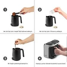 Karaca Hatır Hüp Düet Aroma İkili Türk Kahve Makinesi Space Gray - Resim 3