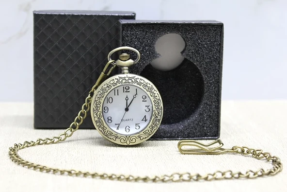 Özel Kutulu Antik Köstekli Saat Alk4679 ürün görseli 1