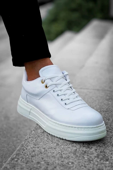 KB-X20 Kuback Beyaz Cilt Günlük Erkek Ayakkabı - Resim 3