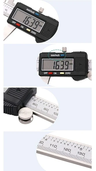 Kumpas - Dijital Kumpas 0,01 mm - 150mm 6inc EVV-80973 - Resim 3