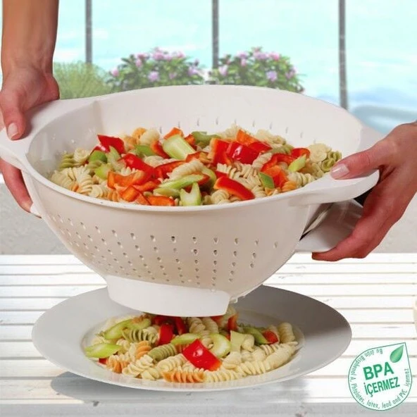 Makarna Süzgeci - Akıllı Makarna Süzgeci EVV-10344Y - Resim 3