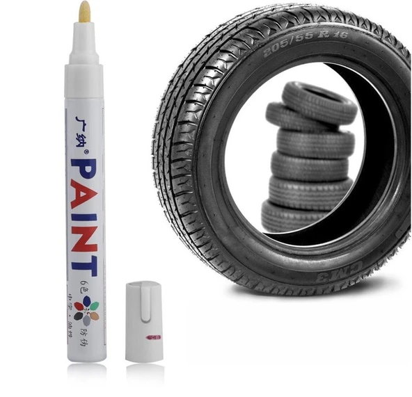 Lastik Yazı Kalemi - Beyaz EVV-13877 - Resim 3