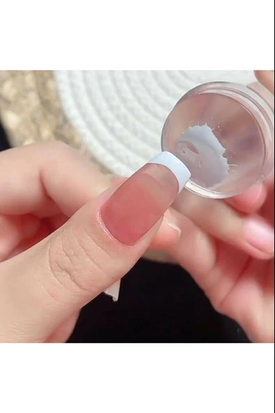 Tırnak Baskı Aparatı Silikon Başlıklı Transfer  French Baskı Aparatı EVV-82685 - Resim 2