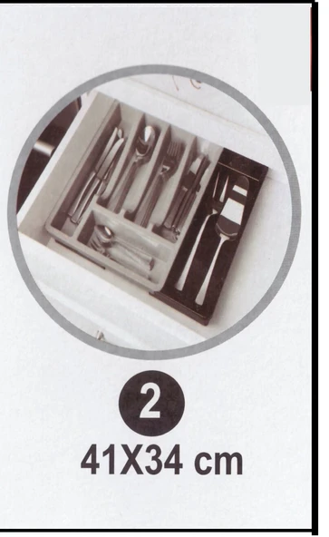 Kayar Kaşıklık Organizeri - 3 Aşamalı Sürgülü - Sağ Sol Açılır EVV-81270Y3AS - Resim 4