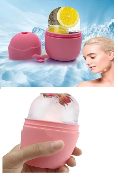 Silikon Buz Rulosu Buz Topu Kalıbı Yüz Buz Uygulama Masajı Cilt Bakım Kalıbı EVV-83572 ürün görseli