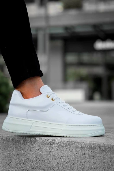 KB-X20 Kuback Beyaz Cilt Günlük Erkek Ayakkabı - Resim 2