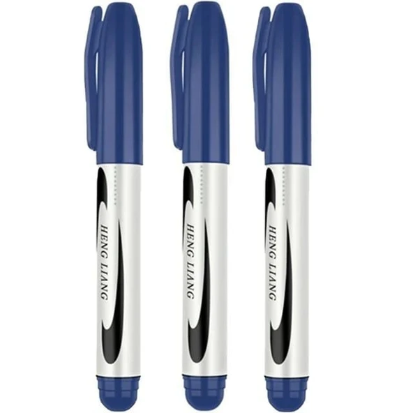 3 Adet Mavi Koli Kalemi - Çuval- Tahta Kalemi EVV-83521 ürün görseli 1