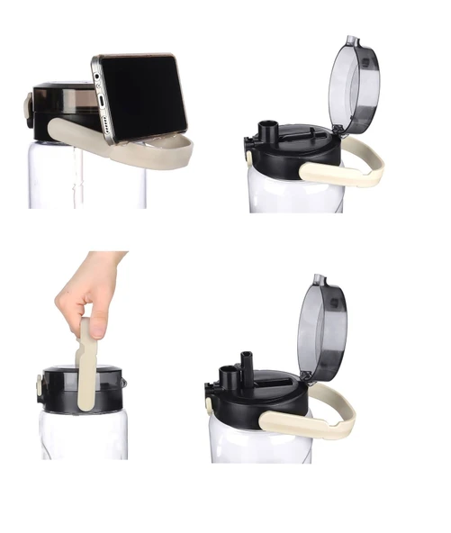 Şeffaf Matara - 1500 ml - 50,7 oz - WATERMODE Matara ürün görseli 1