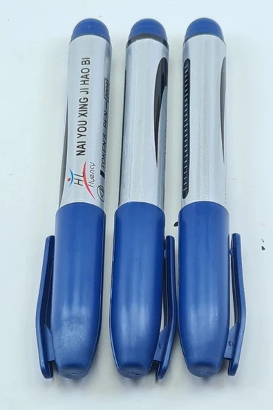 3 Adet Mavi Koli Kalemi - Çuval- Tahta Kalemi EVV-83521 - Resim 2