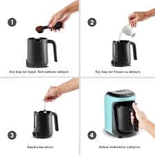 Karaca Hatır Hüps Aroma Sütlü Türk Kahve Makinesi Aqua Green - Resim 4