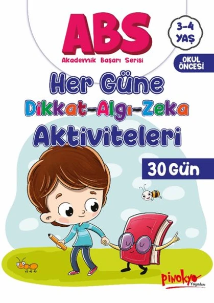 ABS 3-4 Yaş Her Güne Dikkat-Algı-Zeka Aktiviteleri 30 Gün ürün görseli