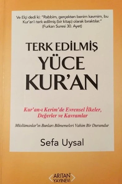 Terk Edilmiş Yüce Kur'an ürün görseli