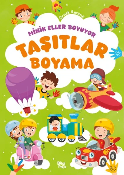 Minik Eller Boyuyor – Taşıtlar Boyama Kitabı (Örnek Resimli) ürün görseli 1