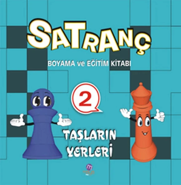 Satranç Boyama ve Eğitim Kitabı -2 / Taşların Yerleri ürün görseli