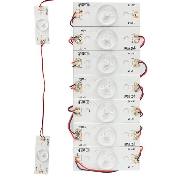 3 Volt Tek Kablolu Birbirine Bağlı Led (7'Li Poşet) ürün görseli 1