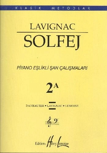 Lavignac Solfej Piyano Eşlikli Şan Çalışmaları 2A ürün görseli