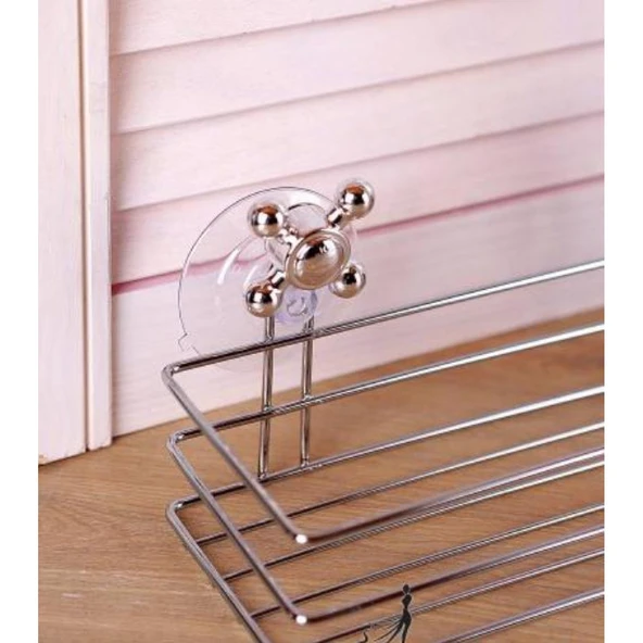 Banyo Organizeri - Çok Amaçlı Dörtgen Vantuzlu - 3