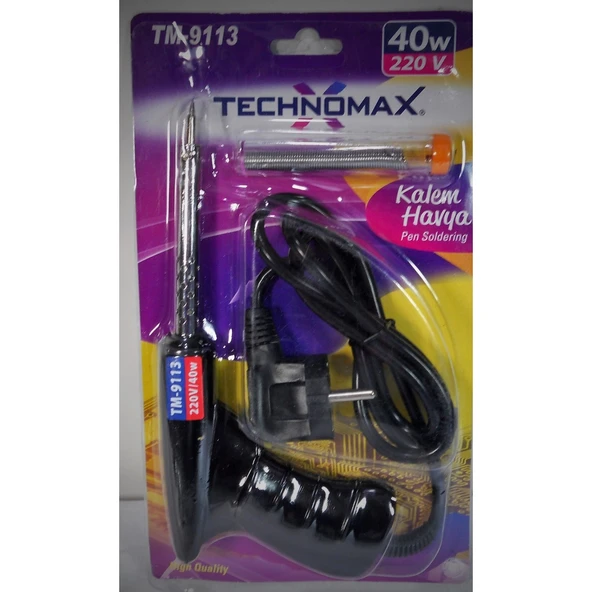 Tabanca  Lehim Havya Seti 40W / 220V - Technomax TM9113 - 12