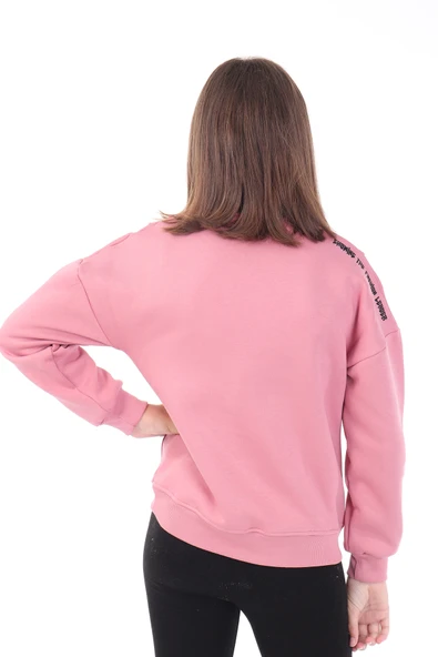 Toontoy Kız Çocuk Nakışlı Sweatshirt - Resim 2