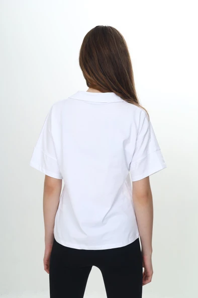 Toontoy Kız Çocuk Okul Polo Yaka Tişört - 8