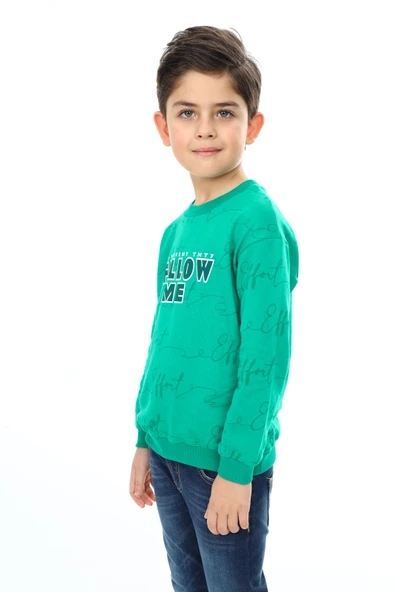 Toontoy Erkek Çocuk Follow Me Baskılı Sweatshirt ürün görseli 1