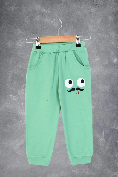 Toontoy Erkek Çocuk İki Yanı Cepli Nakışlı Eşofman Alt - Resim 5