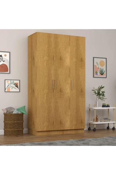 3 Kapaklı Gardrop 120cm  Petra 218 cm - Resim 3