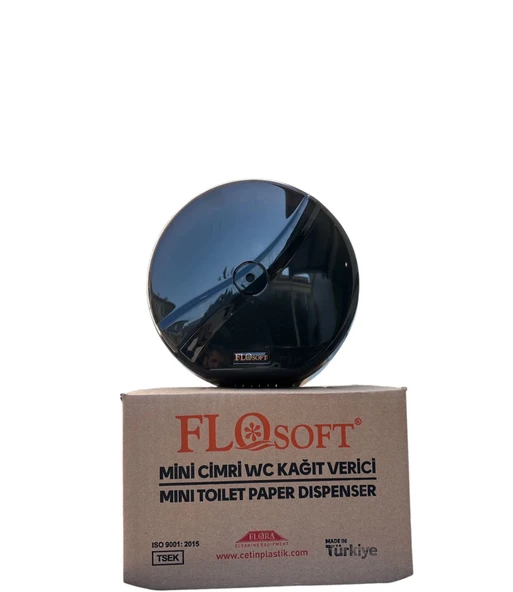 Flosoft Mini Cimri Tuvalet Kağıdı Aparatı Siyah (F096S) ürün görseli