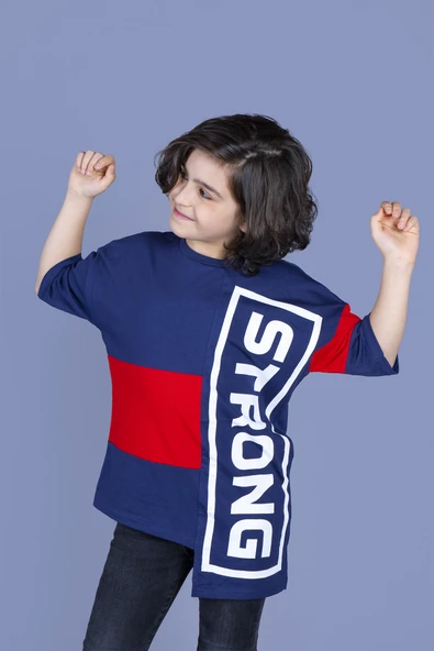 Toontoy Erkek Çocuk Garnili Strong Baskılı Tişört - 2