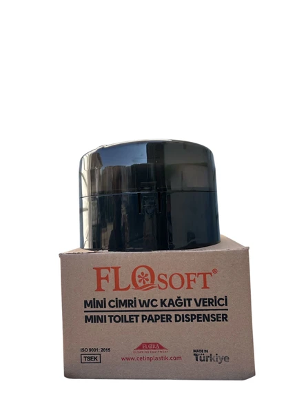 Flosoft Mini Cimri Tuvalet Kağıdı Aparatı Siyah (F096S) - Resim 4