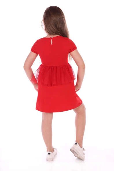 Toontoy Kız Bebek Cup Cake Nakışlı Elbise - 2