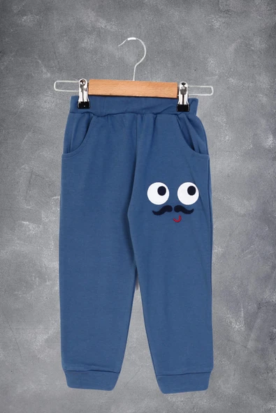 Toontoy Erkek Çocuk İki Yanı Cepli Nakışlı Eşofman Alt - Resim 8