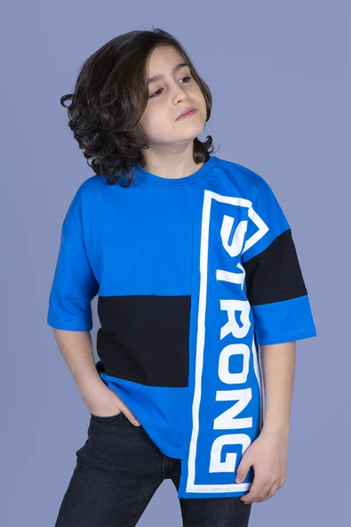 Toontoy Erkek Çocuk Garnili Strong Baskılı Tişört - 6