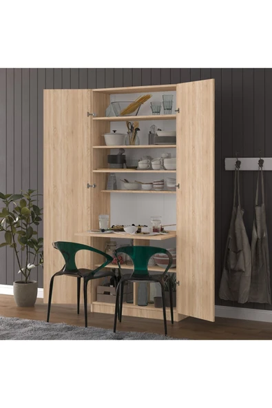 Sonamo Modern Dolaplı Çalışma Masası Kitaplıklı Raflı Bilgisayar Ofis Ders Çalışma Yemek Masası  Sonamo ürün görseli