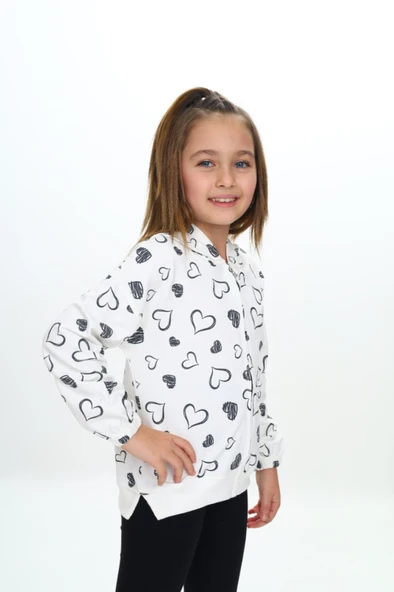 Toontoy Kız Çocuk Kapüşonlu Hırka - Resim 10