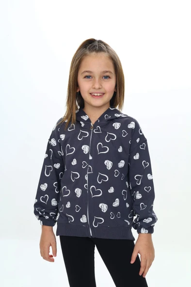 Toontoy Kız Çocuk Kapüşonlu Hırka - Resim 5