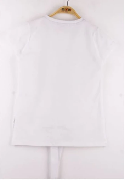 Toontoy Kız Çocuk Leopar Desenli Ayakkabı Baskılı Tişört - 6