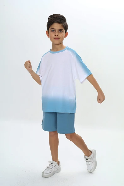 Toontoy Erkek Çocuk Garni Detaylı Şortlu Takım ürün görseli 1