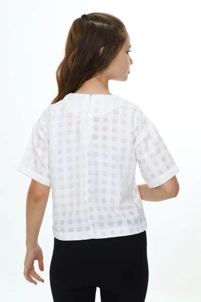 Toontoy Kız Çocuk Okul Tişört - 4