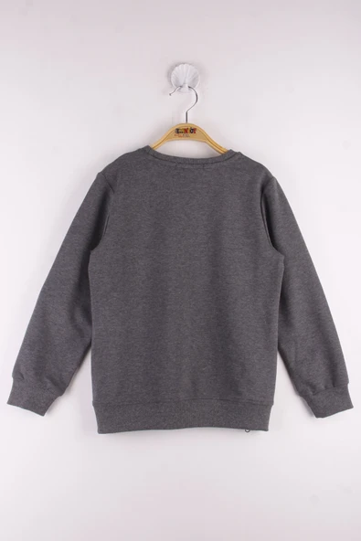 Toontoy Erkek Çocuk Brooklyn Baskılı Fermuar Detaylı Sweatshirt - Resim 2