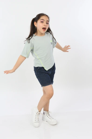 Toontoy Kız Çocuk Enjoyment Baskılı Tişört - 3