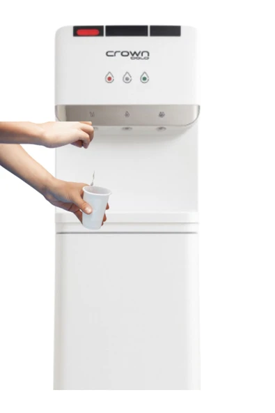 Crown Gold 3 Musluklu Sıcak, Soğuk Su Sebili – Dolaplı, Yüksek Kapasiteli, Hızlı Soğutma & Isıtma - Resim 3