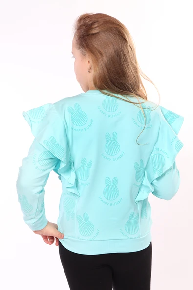 Toontoy Kız Çocuk Baskılı Sweatshirt - 7