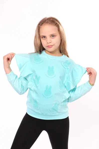Toontoy Kız Çocuk Baskılı Sweatshirt - 4