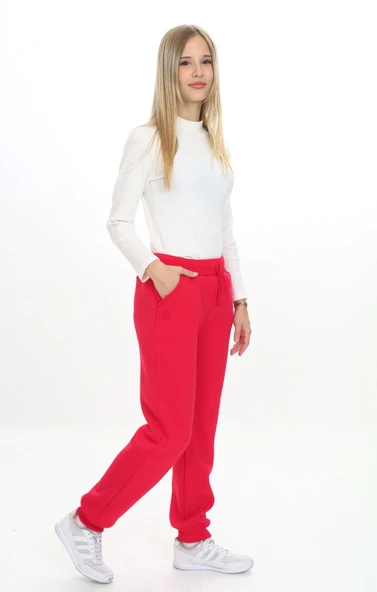 Toontoy Kız Çocuk Nakışlı Eşofman Alt - 11