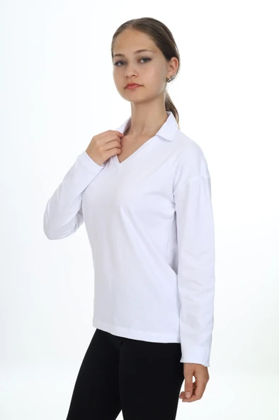 Toontoy Kız Çocuk Okul Tişört - 9